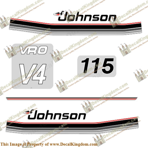 Johnson 1985 115hp VRO Decals