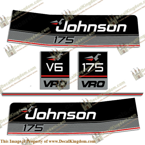 Johnson 1986 175hp VRO Decal Kit