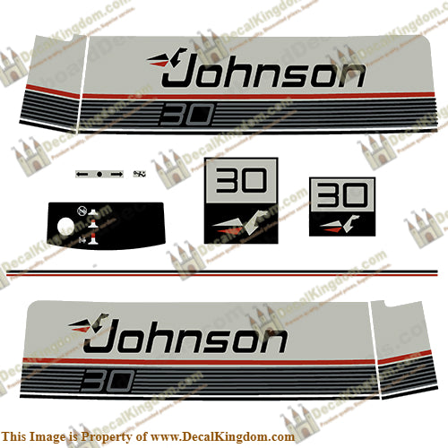 Johnson 1987-1988 30hp VRO Decals