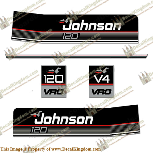 Johnson 1987 120hp VRO Decals