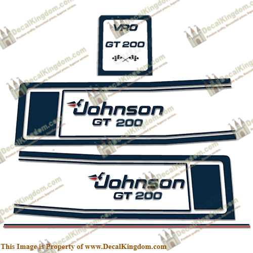Johnson 1988 - 1990 GT 200hp Decals