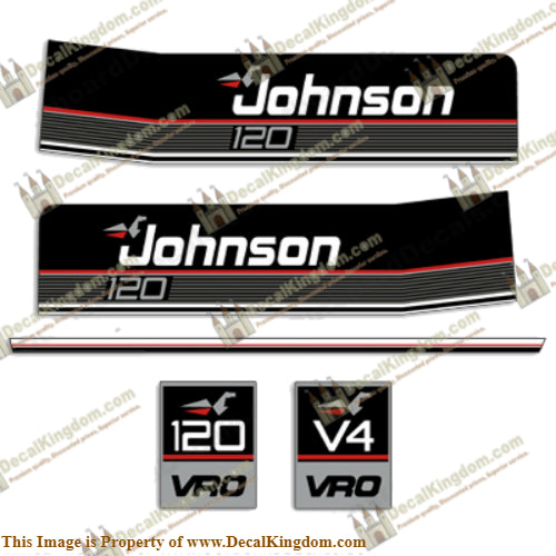 Johnson 1989 120hp VRO Decals