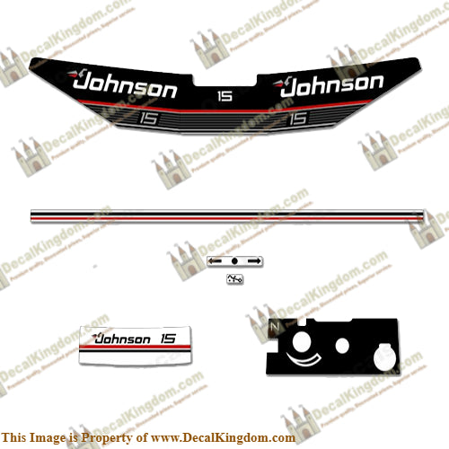 Johnson 1989 15hp Decal Kit