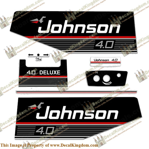 Johnson 1989 4hp Deluxe Decal Kit