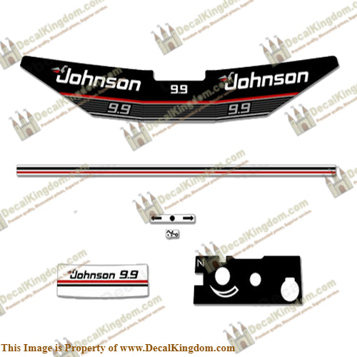 Johnson 1989 9.9hp Decal Kit