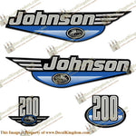 Johnson 200hp Decals 1999 (Blue)