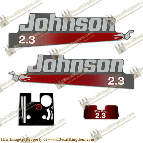 Johnson 2.3hp Work Horse Decal Kit