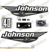 Johnson 40hp Decals - 1999 - 2000 - Black