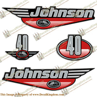 Johnson 40hp Decals (Red) - 2000