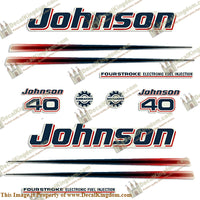 Johnson 40hp FourStroke Decals - 2002 - 2006