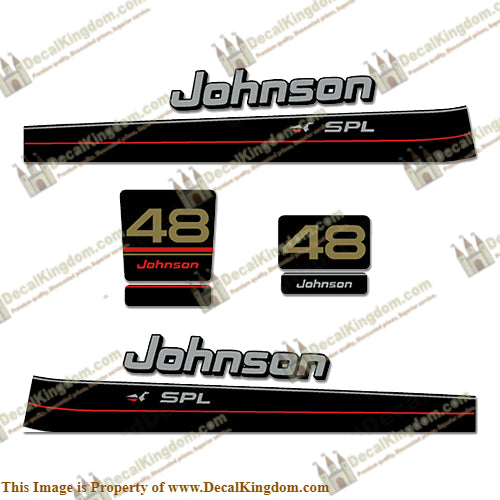 Johnson 48hp SPL Decal Kit - 1997-1998