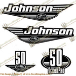 Johnson 50hp OceanPro Decals - Black