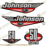Johnson 50hp OceanPro Decals - Red