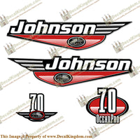 Johnson 70hp OceanPro Decals - Red