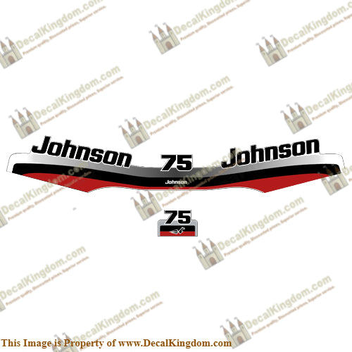 Johnson 75hp Decal Kit - 1997 - 1998