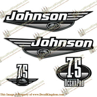 Johnson 75hp OceanPro Decals - Black
