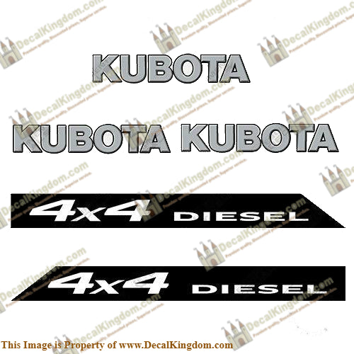 Kubota 4x4 RTV 900 XT Utility Vehicle Replacement Decals
