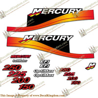 MERCURY 150HP-300HP RACING SERIES DECALS - Boat Decals from DecalKingdom MERCURY 150HP-300HP RACING SERIES DECALS outboard decal MERCURY 150HP-300HP RACING SERIES DECALS vintage decals