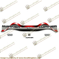 Mariner 100hp Decal Kit - Red - Boat Decals from DecalKingdom Mariner 100hp Decal Kit - Red outboard decal Mariner 100hp Decal Kit - Red vintage decals