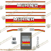 Mariner 115hp Decal Kit - 1988 - Boat Decals from DecalKingdom Mariner 115hp Decal Kit - 1988 outboard decal Mariner 115hp Decal Kit - 1988 vintage decals