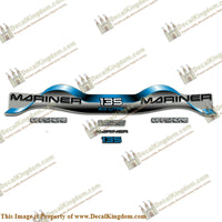 Mariner 135hp 2.0 Decal Kit - Blue - Boat Decals from DecalKingdom Mariner 135hp 2.0 Decal Kit - Blue outboard decal Mariner 135hp 2.0 Decal Kit - Blue vintage decals