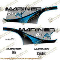 Mariner 135hp Optimax Decal Kit - 2000 (Blue) - Boat Decals from DecalKingdom Mariner 135hp Optimax Decal Kit - 2000 (Blue) outboard decal Mariner 135hp Optimax Decal Kit - 2000 (Blue) vintage decals