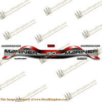 Mariner 150hp 2.0 Decal Kit - Red - Boat Decals from DecalKingdom Mariner 150hp 2.0 Decal Kit - Red outboard decal Mariner 150hp 2.0 Decal Kit - Red vintage decals