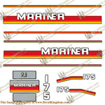Mariner 175hp Decal Kit - 1990's - Boat Decals from DecalKingdom Mariner 175hp Decal Kit - 1990's outboard decal Mariner 175hp Decal Kit - 1990's vintage decals