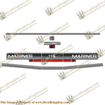 Mariner 1994 115hp Decal Kit - Boat Decals from DecalKingdom Mariner 1994 115hp Decal Kit outboard decal Mariner 1994 115hp Decal Kit vintage decals