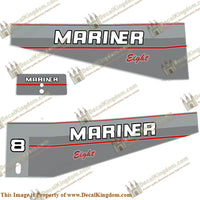 Mariner 1997 8hp Decal Kit - Boat Decals from DecalKingdom Mariner 1997 8hp Decal Kit outboard decal Mariner 1997 8hp Decal Kit vintage decals