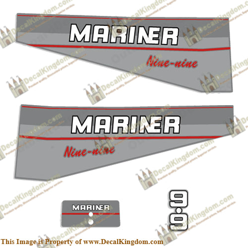 Mariner 9.9hp Decal Kit - 1997 - Boat Decals from DecalKingdom Mariner 9.9hp Decal Kit - 1997 outboard decal Mariner 9.9hp Decal Kit - 1997 vintage decals