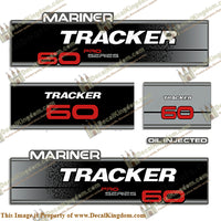 Mariner Tracker 60hp Pro Series Engine Decal Kit - Boat Decals from DecalKingdom Mariner Tracker 60hp Pro Series Engine Decal Kit outboard decal Mariner Tracker 60hp Pro Series Engine Decal Kit vintage decals