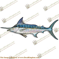 Marlin Decal - 9" - Boat Decals from DecalKingdom Marlin Decal - 9" outboard decal Marlin Decal - 9" vintage decals