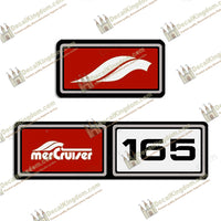 Mercruiser 1982-1989 165hp Valve Cover Decals - Red - Boat Decals from DecalKingdom Mercruiser 1982-1989 165hp Valve Cover Decals - Red outboard decal Mercruiser 1982-1989 165hp Valve Cover Decals - Red vintage decals