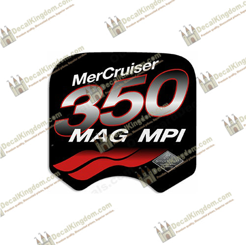 Mercruiser 350 Mag MPi Decal (Red) - Boat Decals from DecalKingdom Mercruiser 350 Mag MPi Decal (Red) outboard decal Mercruiser 350 Mag MPi Decal (Red) vintage decals
