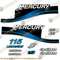 Mercury 115hp EFI/Optimax Decal Kit (Blue)