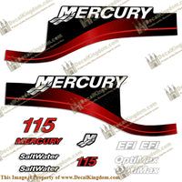 Mercury 115hp EFI/Optimax Decal Kit (Red) - Boat Decals from DecalKingdom Mercury 115hp EFI/Optimax Decal Kit (Red) outboard decal Mercury 115hp EFI/Optimax Decal Kit (Red) vintage decals