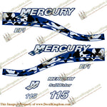 Mercury 135hp Optimax Decals - 1999 (Red)