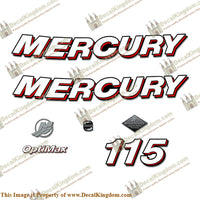 Mercury 115hp "Optimax" Decals - 2006