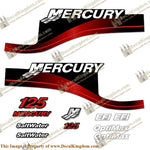 Mercury 125hp EFI/Optimax Decal Kit (Red) - Boat Decals from DecalKingdom Mercury 125hp EFI/Optimax Decal Kit (Red) outboard decal Mercury 125hp EFI/Optimax Decal Kit (Red) vintage decals