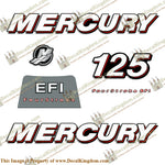 Mercury 125hp "FourStroke EFI" Decals - 2006-2012
