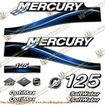 MERCURY 125HP OPTIMAX SALTWATER DECALS - 2005 (Blue) - Boat Decals from DecalKingdom MERCURY 125HP OPTIMAX SALTWATER DECALS - 2005 (Blue) outboard decal MERCURY 125HP OPTIMAX SALTWATER DECALS - 2005 (Blue) vintage decals