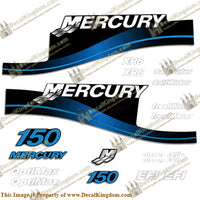 Mercury 150hp Decal Kit - 1999-2004 All Models Available (Blue) - Boat Decals from DecalKingdom Mercury 150hp Decal Kit - 1999-2004 All Models Available (Blue) outboard decal Mercury 150hp Decal Kit - 1999-2004 All Models Available (Blue) vintage decals