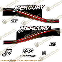 Mercury 150hp EFI Decal Kit - 2005 Style (Red)