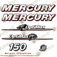 Mercury 150hp "Optimax" Decals - 2007-2012