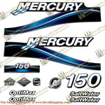 MERCURY 150HP OPTIMAX SALTWATER DECALS - 2005 (Blue) - Boat Decals from DecalKingdom MERCURY 150HP OPTIMAX SALTWATER DECALS - 2005 (Blue) outboard decal MERCURY 150HP OPTIMAX SALTWATER DECALS - 2005 (Blue) vintage decals