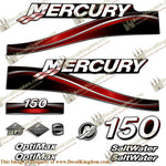 MERCURY 150HP OPTIMAX SALTWATER DECALS - 2005 (Red) - Boat Decals from DecalKingdom MERCURY 150HP OPTIMAX SALTWATER DECALS - 2005 (Red) outboard decal MERCURY 150HP OPTIMAX SALTWATER DECALS - 2005 (Red) vintage decals