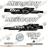 Mercury 150hp ProXS 2013+ Style Decals - White/Black
