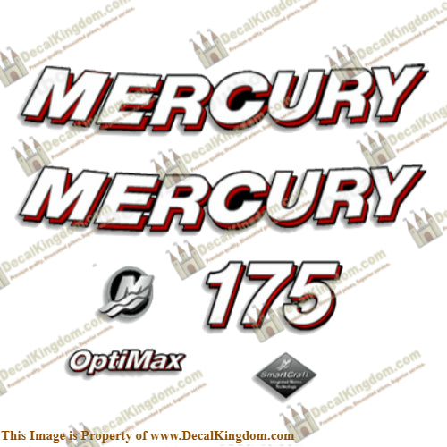 Mercury 175hp "Optimax" Decals - 2006