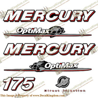 Mercury 175hp "Optimax" Decals 2007 - 2012